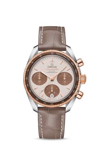 Omega Speedmaster Co-Axial 38 Stainless Steel / Sedna Gold / Cappuccino